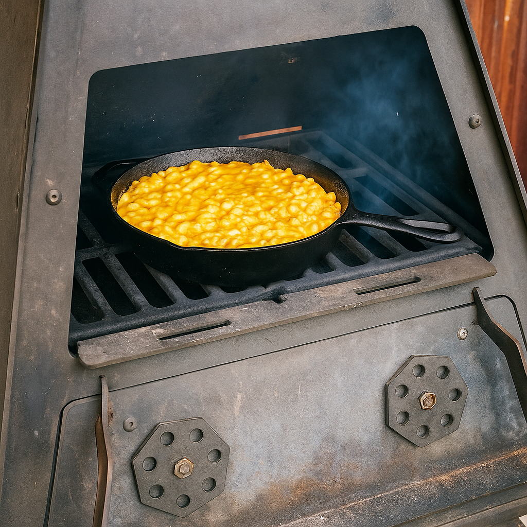 Campfire Mac & Cheese in the Pyro Tower