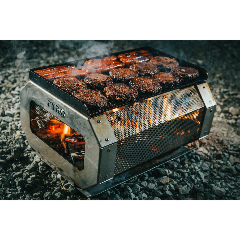Pyro Camp Fire Pit + Grill Kit