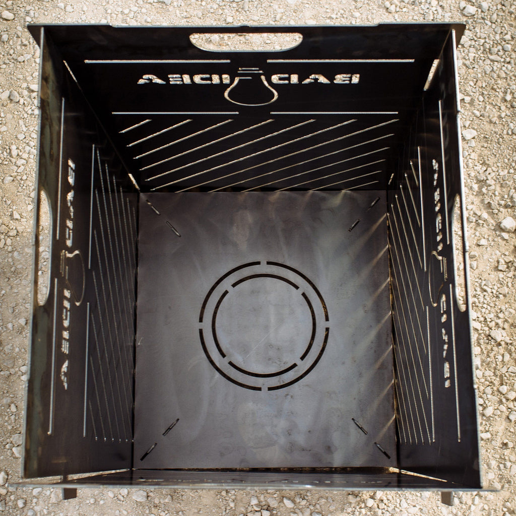 Medium Burn Cage with Riser Base - Pyro Cage