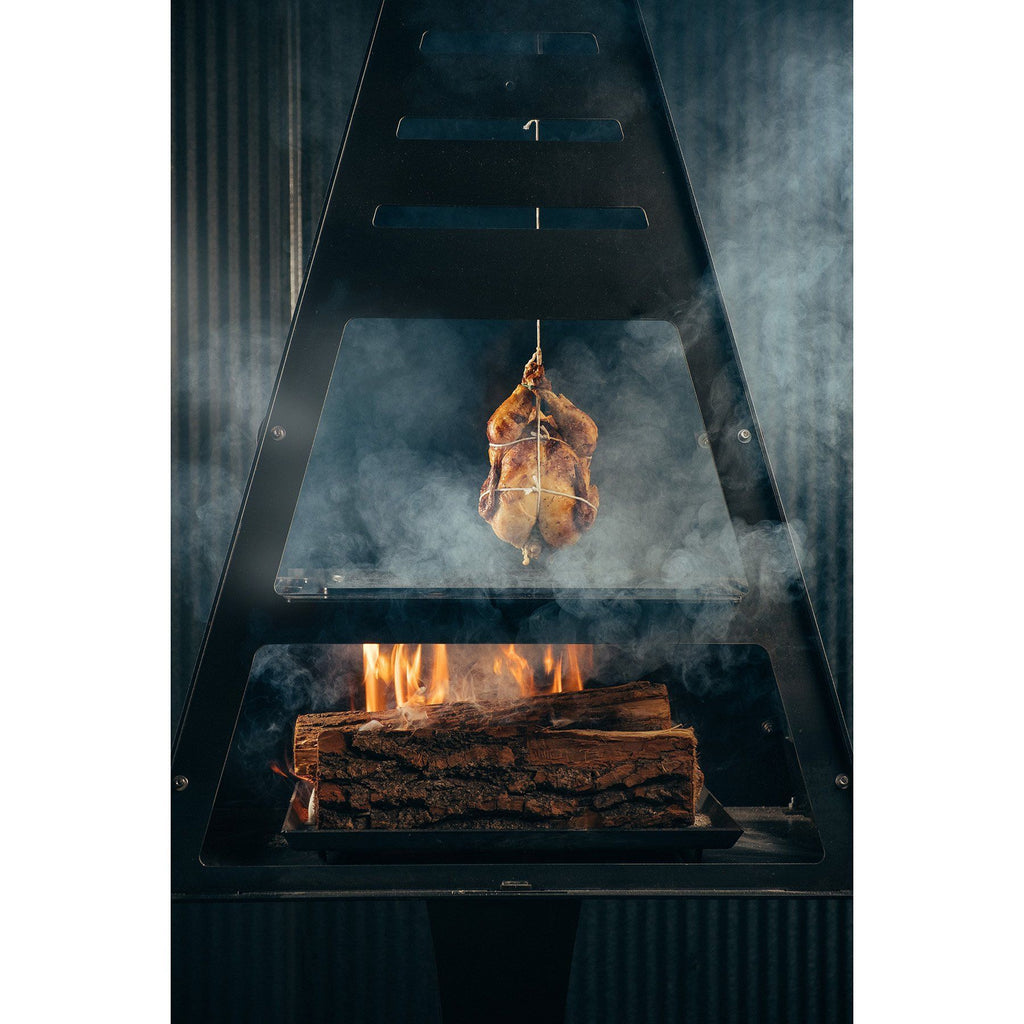 Pyro Tower Smoker Kit - Blaze Tower Fire Pit and Grill