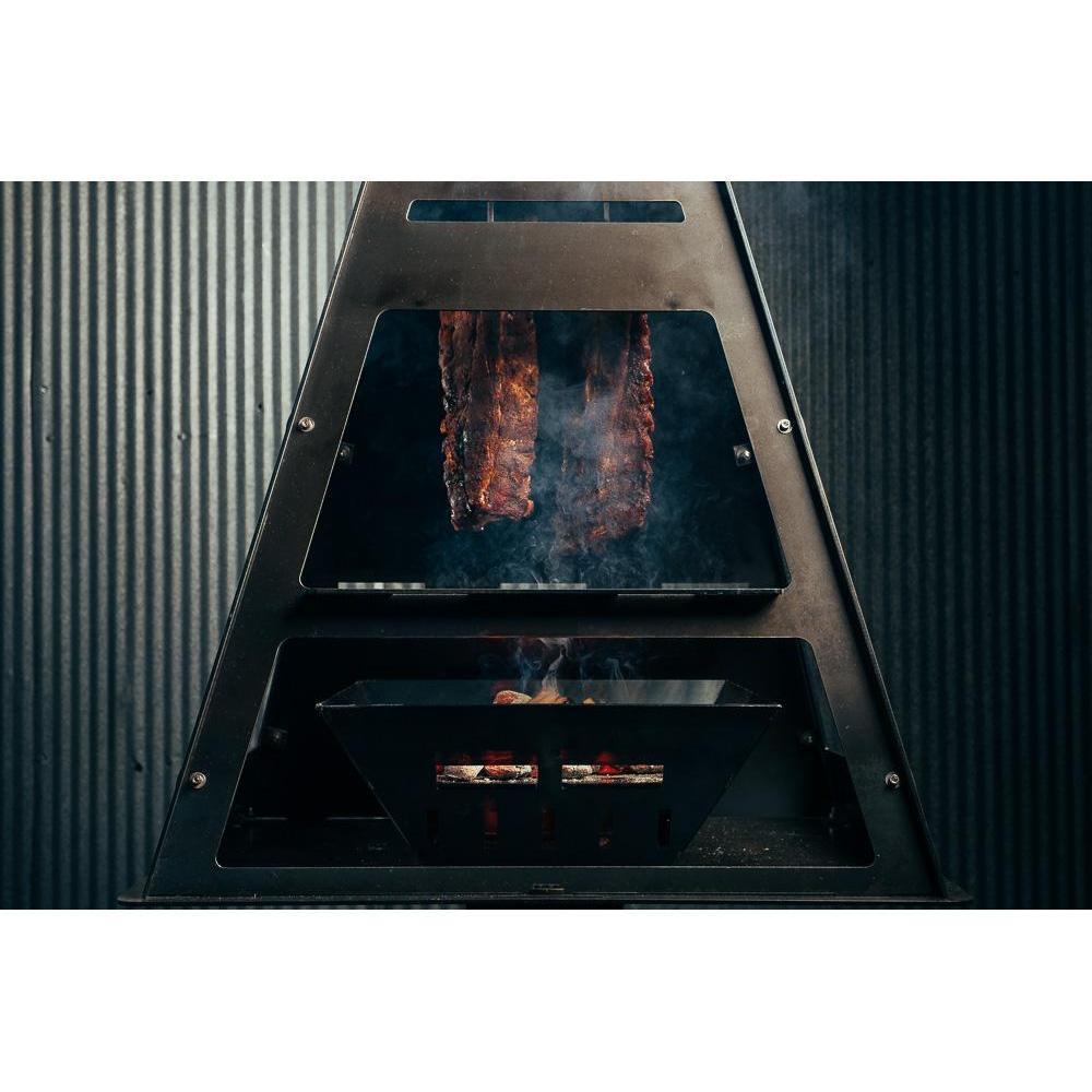 Pyro Tower Smoker Kit - Blaze Tower Fire Pit and Grill