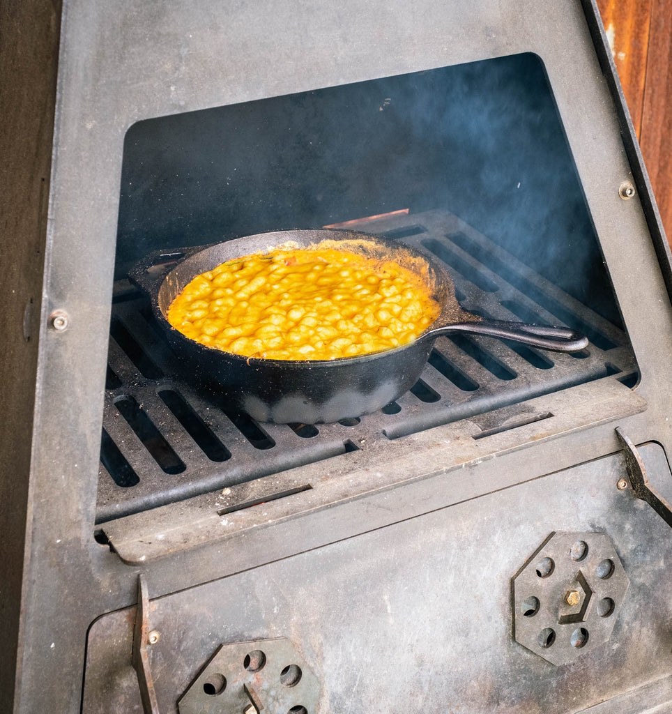 Campfire Mac & Cheese in the Pyro Tower