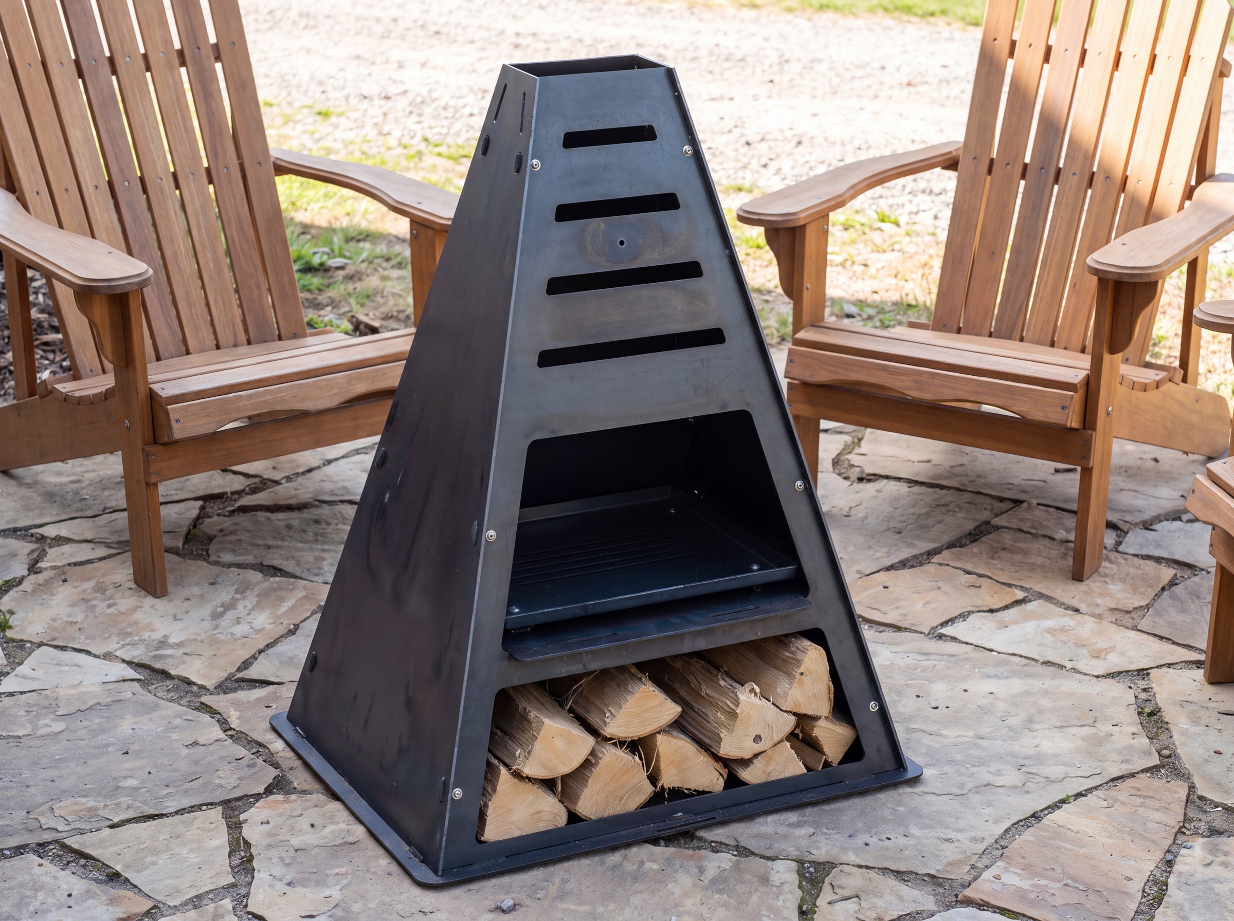 Pyro Tower Metal Chiminea