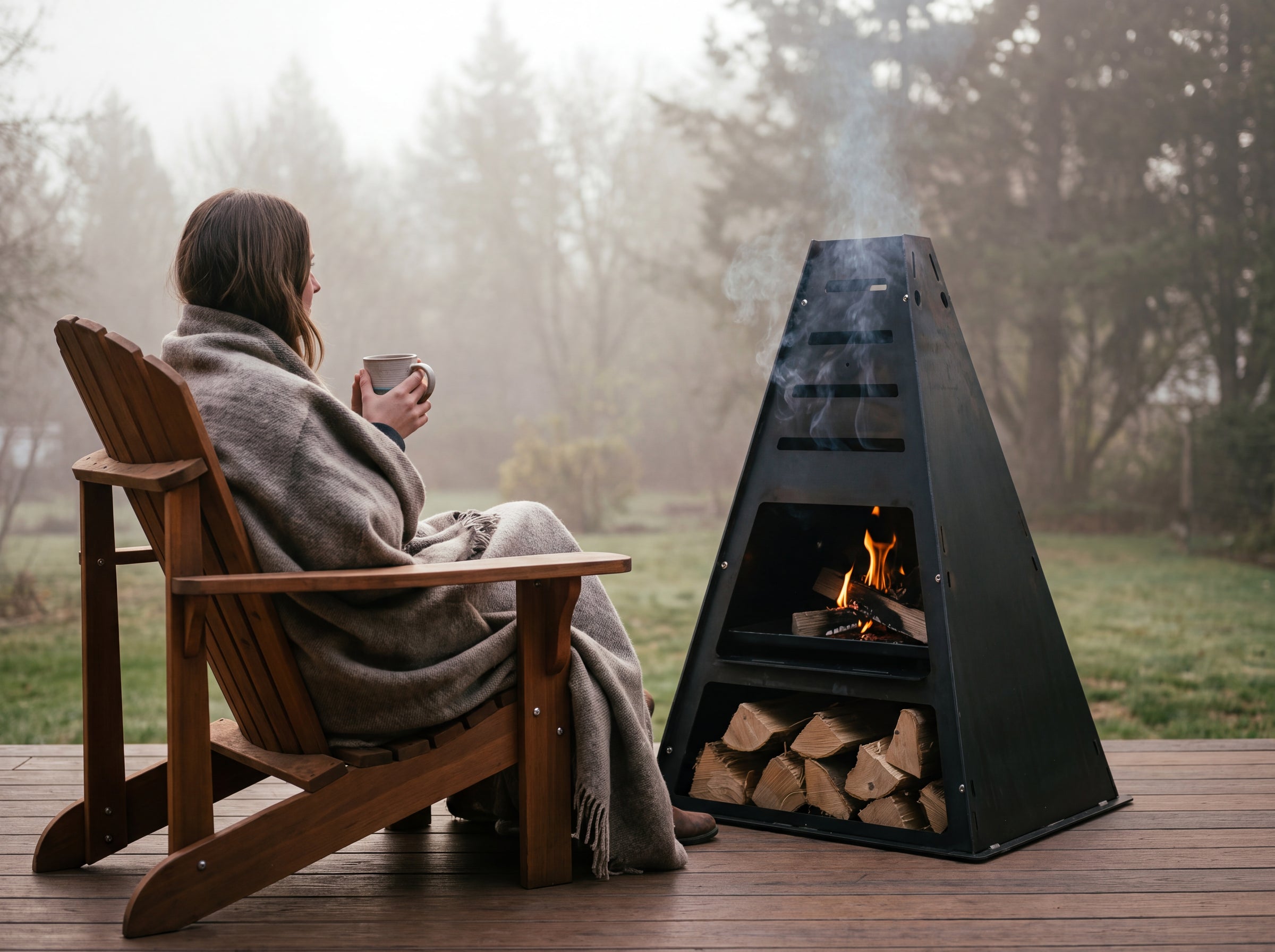 Pyro Tower Metal Chiminea