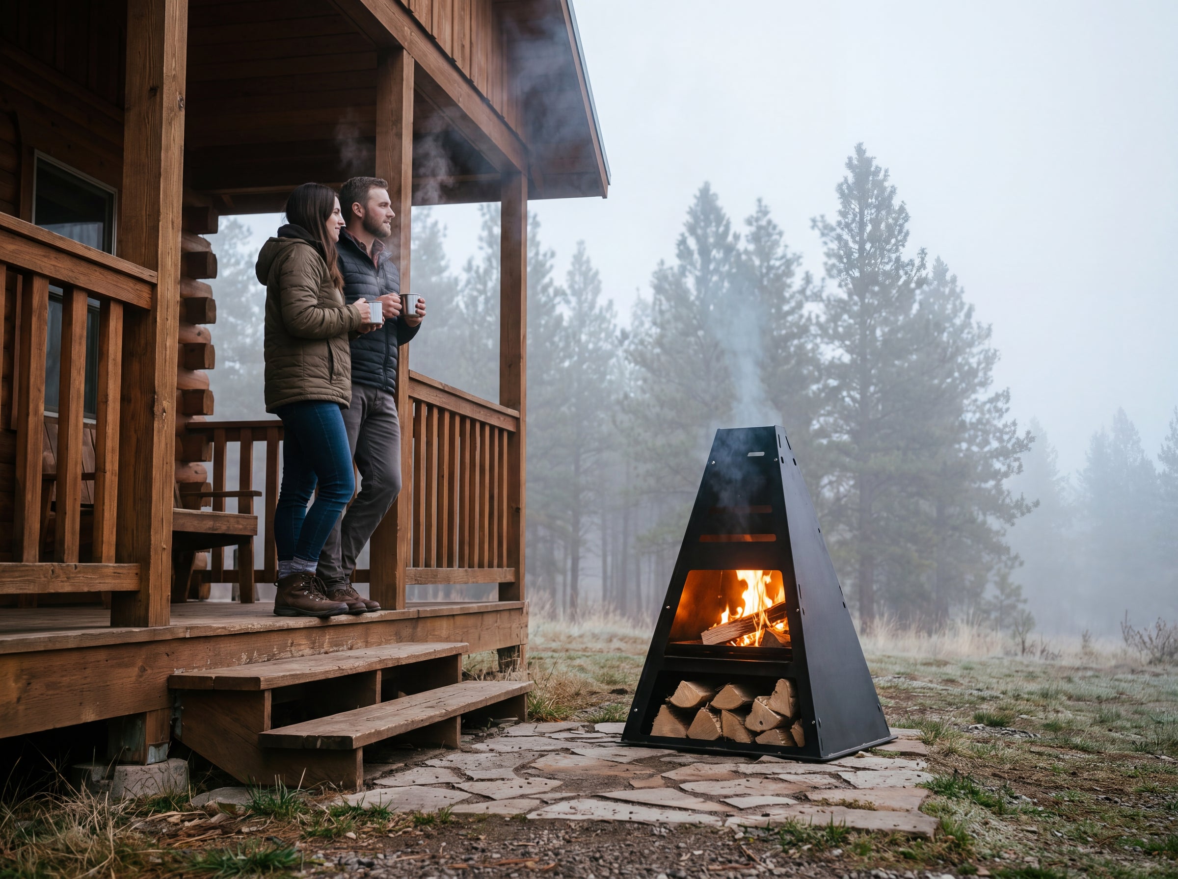 Pyro Tower Metal Chiminea