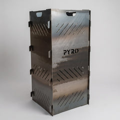 PYRO Large Burn Cage (48") — Studio Grey Three Quarter Angle