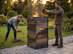 PYRO Large Burn Cage (48") — Couple Feeding Brush Golden Hour