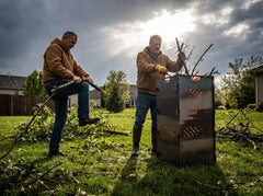 PYRO Large Burn Cage (48") — Post Storm Cleanup Two Men