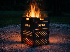 PYRO Medium Burn Cage (32") — Gravel Pad Night Blaze
