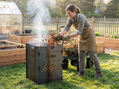 PYRO Medium Burn Cage (32") — Gardener Clearing Tomato Vines