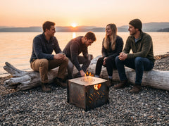 PYRO Cage MINI — Driftwood Log Beach Sunset Group