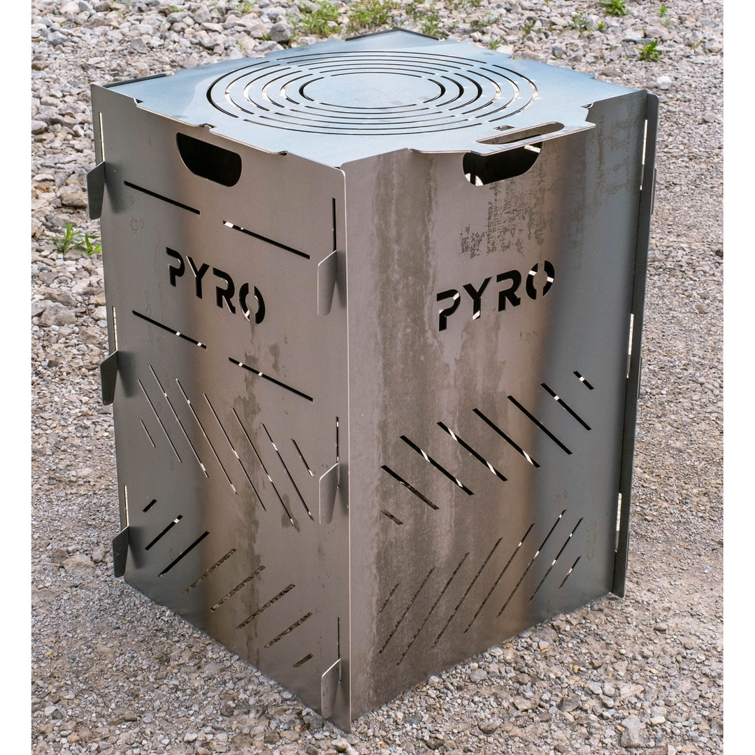 Medium Pyro Cage with the optional debris lid fitted on top