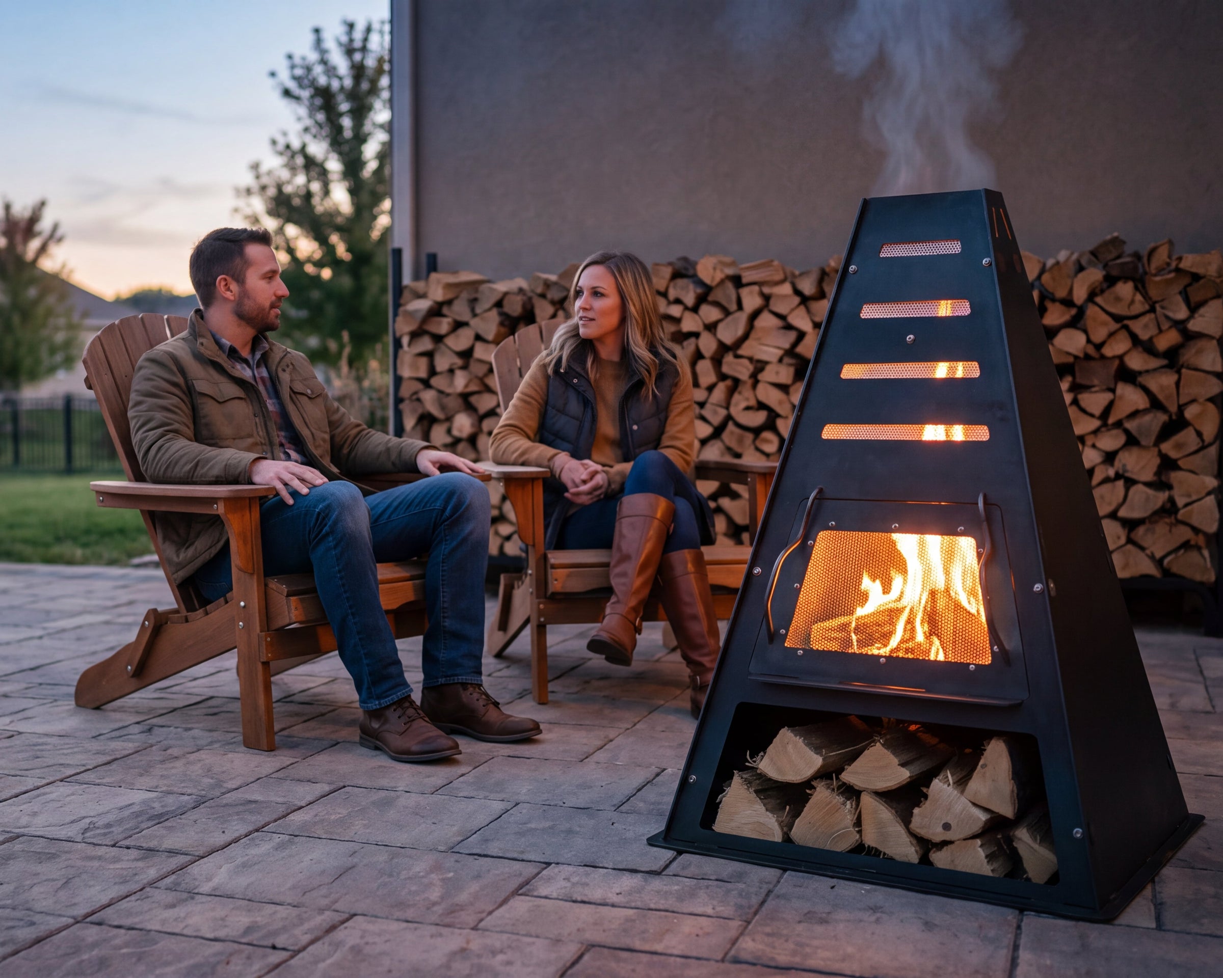 Pyro Tower Metal Chiminea - Fire Screen Kit