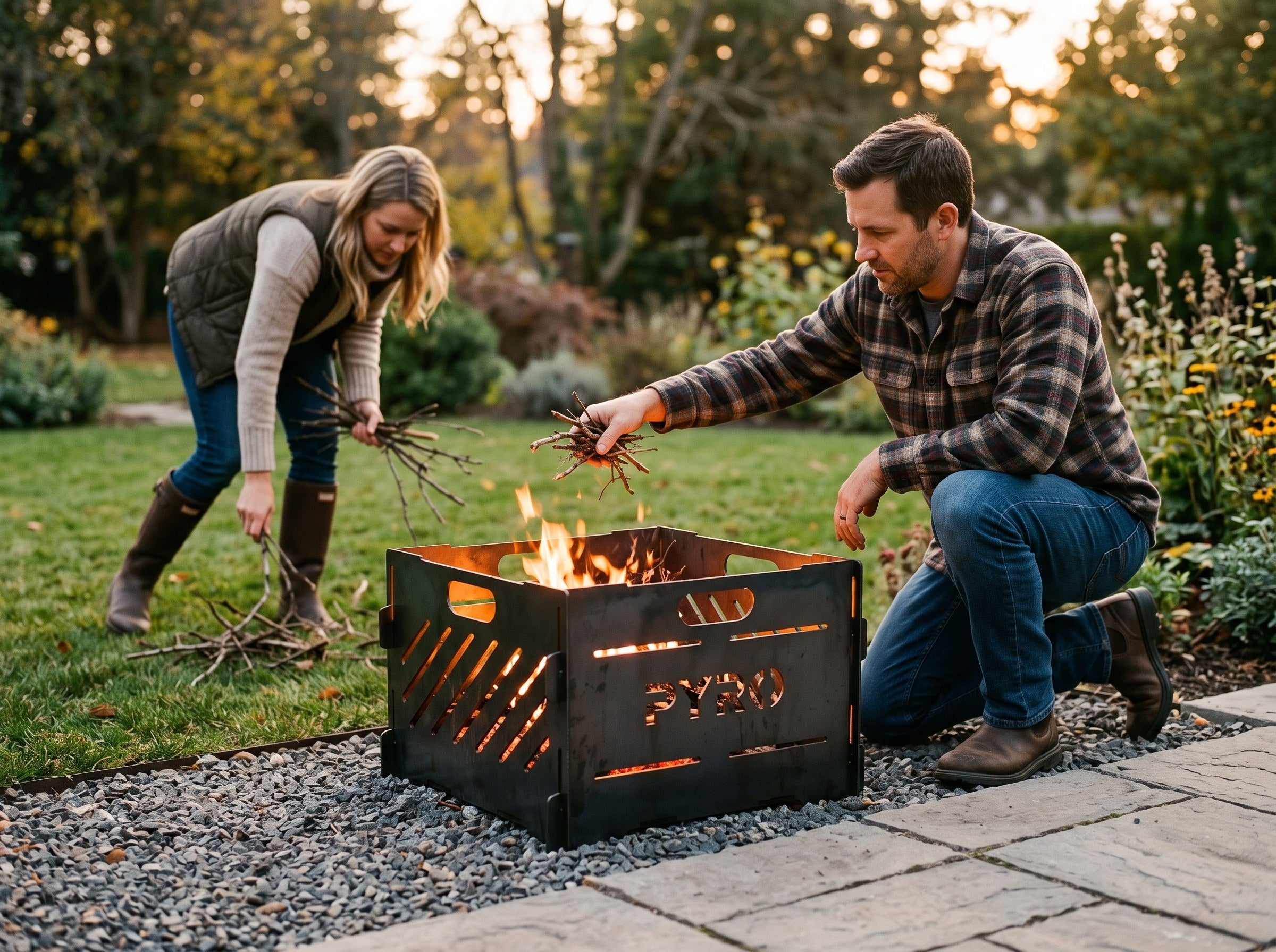 PYRO Small Burn Cage (16") — Couple Clearing Garden Prunings