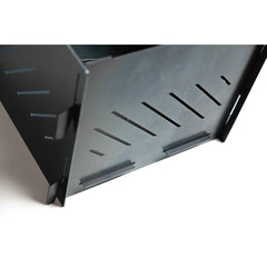 Close-up of the laser-cut vent slots along a Pyro Cage MINI panel edge