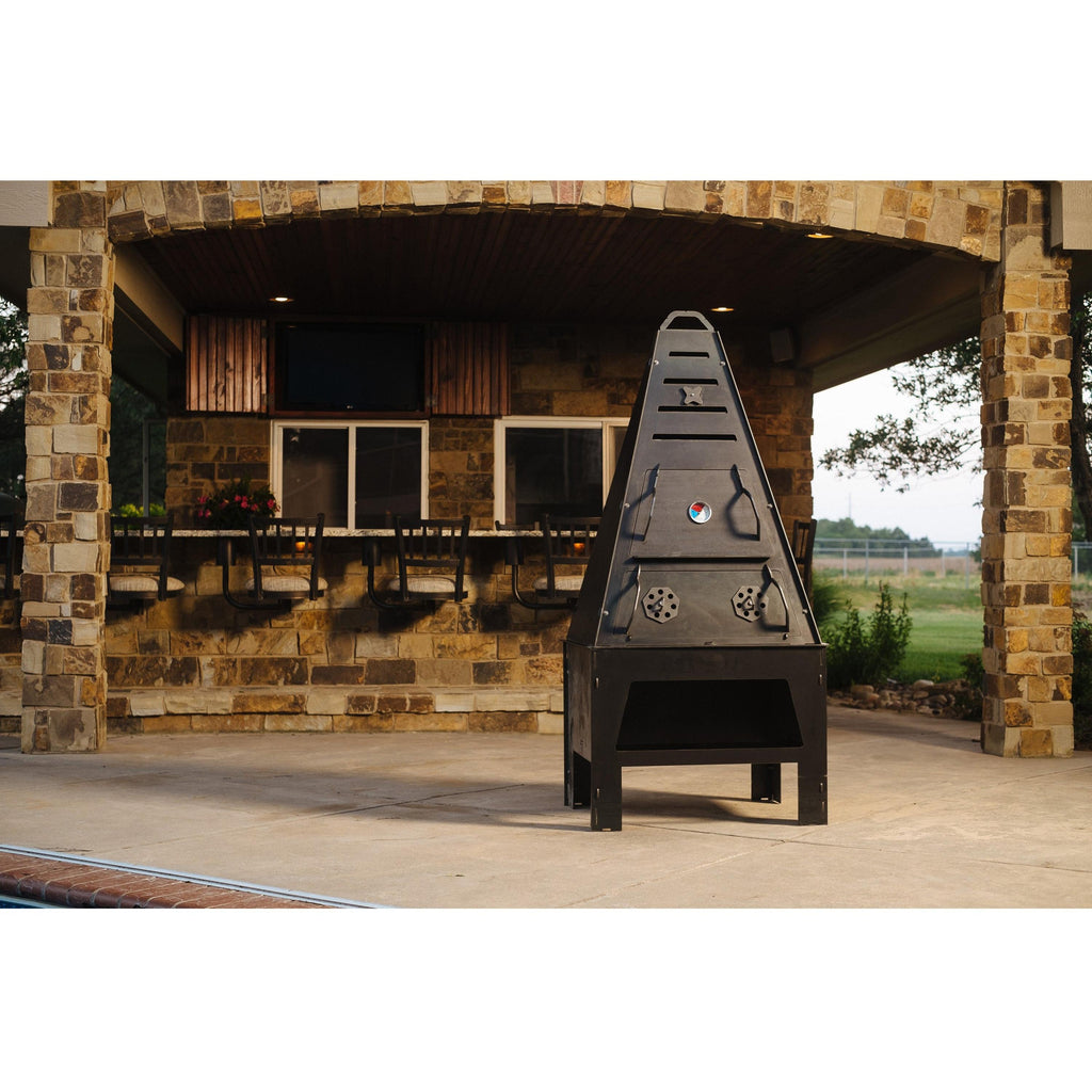 Pyro Tower Complete Kit - Blaze Tower Fire Pit and Grill