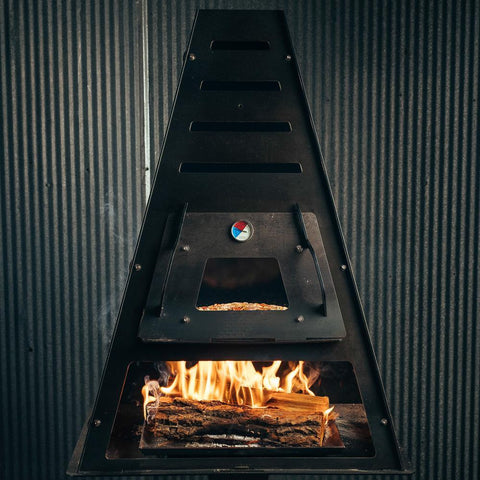 Pyro Tower Wood-Fired Oven Kit makes pizza outdoors in minutes